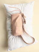 (Misty Pink)Pearl Cylinder Pillow Bag -TENERA Suede Collection - TENERA
