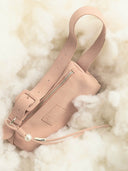 (Misty Pink)Pearl Cylinder Pillow Bag -TENERA Suede Collection - TENERA