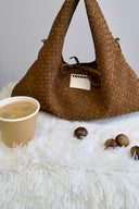 Handwoven Suede Classic Hobo Bag