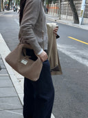 Handwoven Classic Suede Hobo Bag