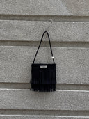 Mini Suede Pearl Bag with Fringe