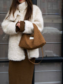Handwoven Suede Classic Hobo Bag