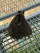 Large Suede Fringe Bucket Bag