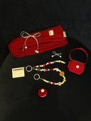 Velvet Pearl Beaded Phone Strap