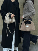 Handwoven Classic Suede Hobo Bag