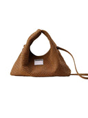 Handwoven Suede Classic Hobo Bag