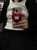 Velvet Heart Phone Holder